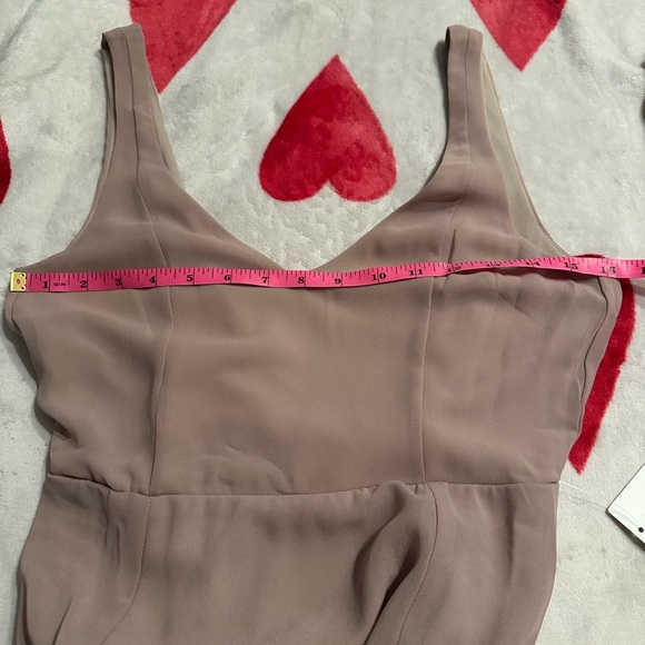 NWT Show Me Your MuMu Jenn Maxi Dress in Soft beige chiffon - Picture 9 of 14